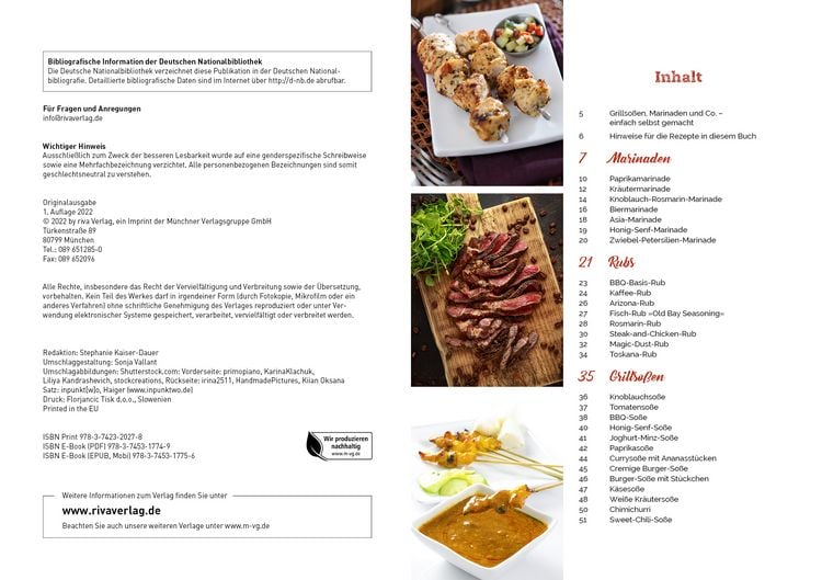 Produktbild: So&szlig;en, Dips und Marinaden zum Grillen
