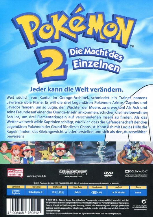 Produktbild: Pokémon 2 - Die Macht des Einzelnen