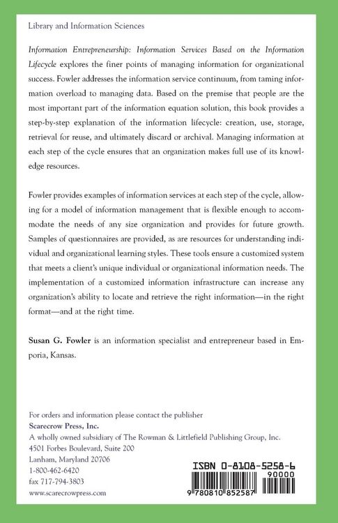 Produktbild: Information Entrepreneurship