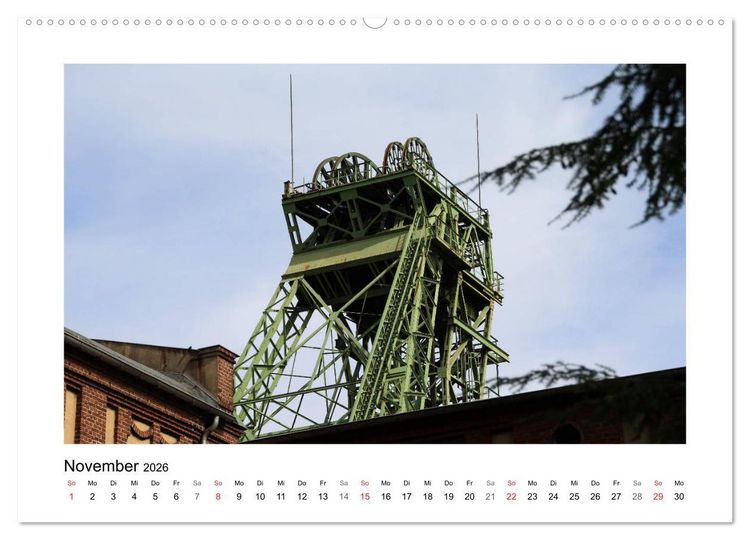 Produktbild: Bergwerk West Kamp-Lintfort (hochwertiger Premium Wandkalender 2026 DIN A2 quer), Kunstdruck in Hochglanz