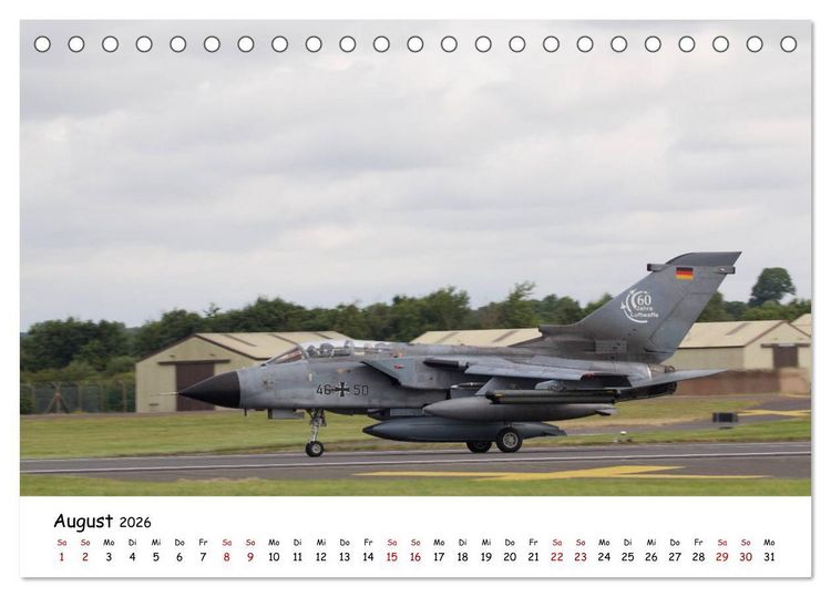 Produktbild: Milit&auml;rjets Panavia Tornado (Tischkalender 2026 DIN A5 quer), CALVENDO Monatskalender