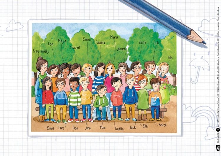 Produktbild: Das kleine WIR in der Schule. Kamishibai Bildkartenset