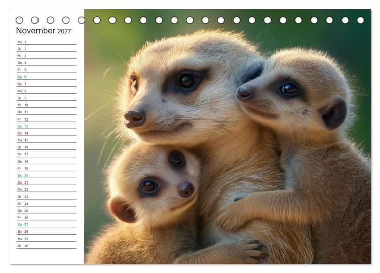 Produktbild: Die Welt der Erdm&auml;nnchen (Tischkalender 2027 DIN A5 quer), CALVENDO Monatskalender