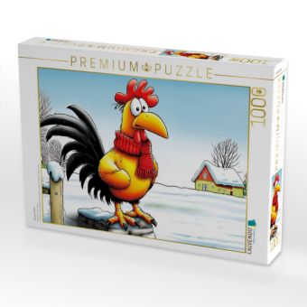 Produktbild: CALVENDO Puzzle Heiserer Hahn | 1000 Teile Lege-Gr&ouml;&szlig;e 64x48cm Foto-Puzzle f&uuml;r gl&uuml;ckliche Stunden
