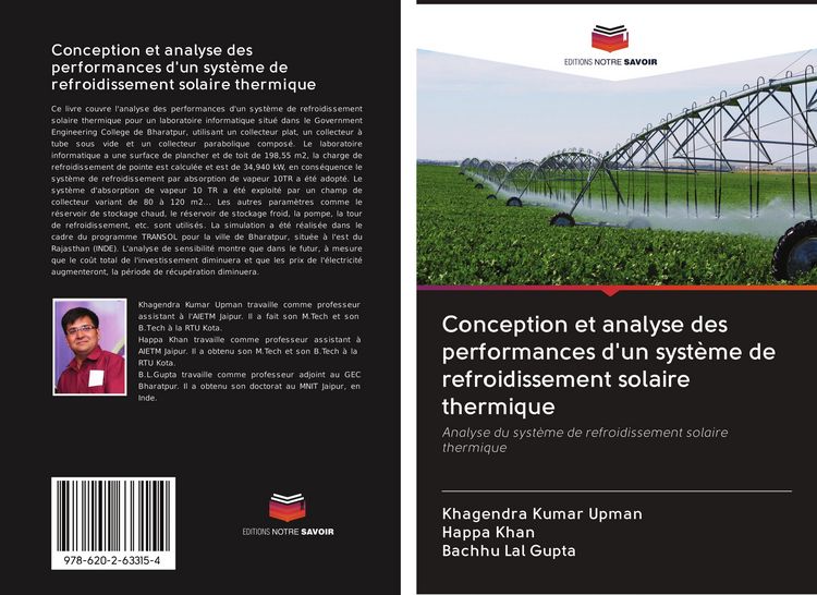 Produktbild: Conception et analyse des performances d'un syst&egrave;me de refroidissement solaire thermique