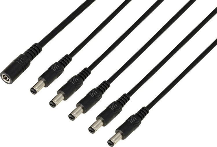 Produktbild: TRU COMPONENTS TC-13232716 DC-Steckverbinder Buchse - Stecker 5.5mm 2.1mm 41.2cm 1St.