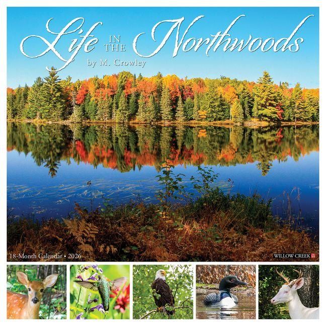 Produktbild: Life in the Northwoods 2026 12 X 12 Wall Calendar