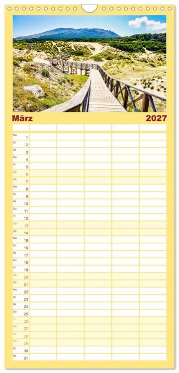 Produktbild: Familienplaner 2027 - Mallorca Meine Liebe mit 5 Spalten (Wandkalender, 21 x 45 cm) CALVENDO