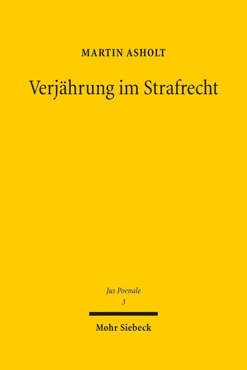 Produktbild: Verj&auml;hrung im Strafrecht