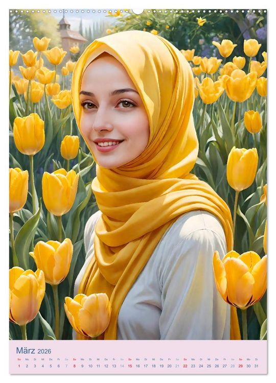 Produktbild: Stolze Muslima (hochwertiger Premium Wandkalender 2026 DIN A2 hoch), Kunstdruck in Hochglanz
