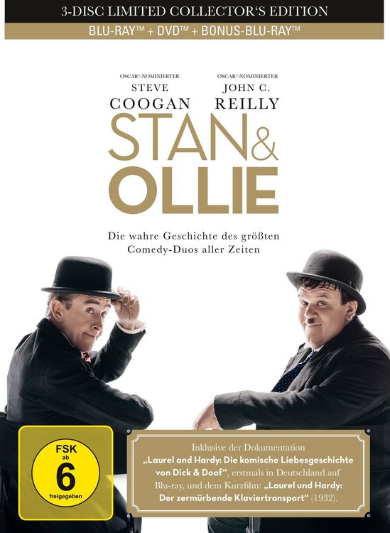 Produktbild: Stan & Ollie - 3-Disc Limited Collector's Mediabook (+ DVD) (+ Bonus-Blu-ray)