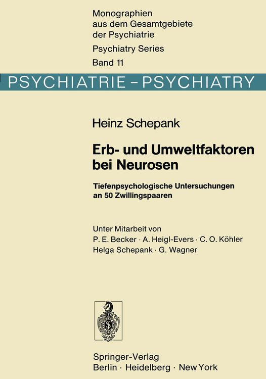 Produktbild: Erb- und Umweltfaktoren bei Neurosen