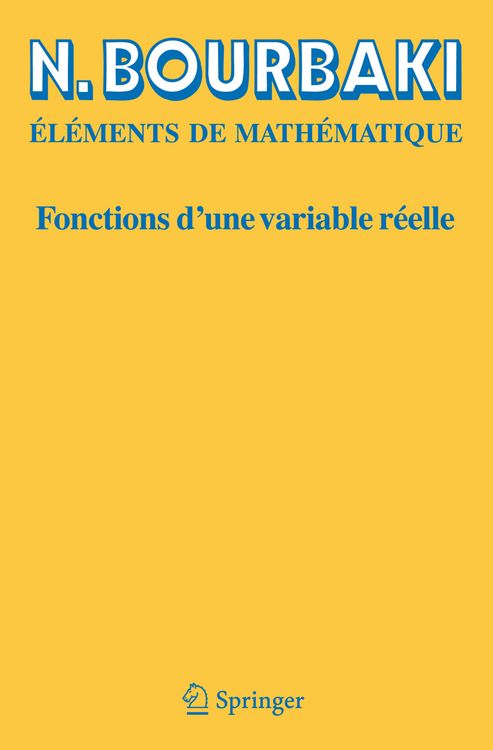Produktbild: Fonctions d'une variable r&eacute;elle