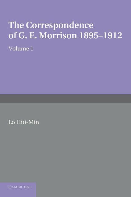 Produktbild: The Correspondence of G. E. Morrison 1895 12