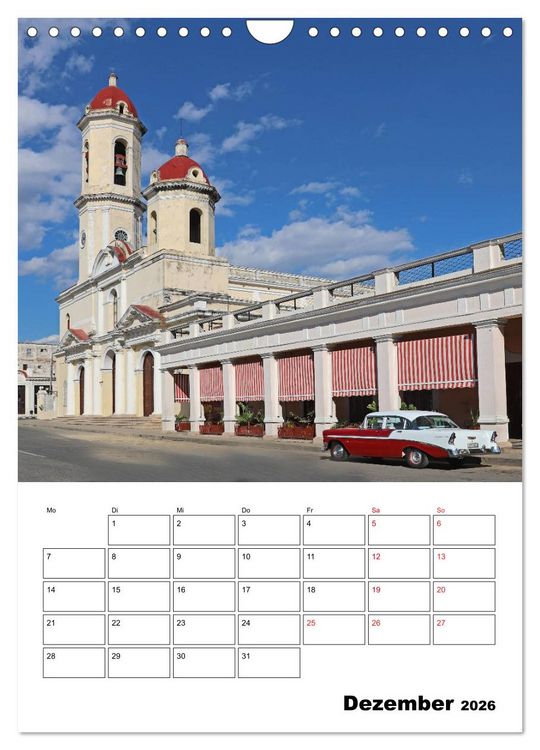 Produktbild: KARIBIK Oldtimer auf Kuba (Wandkalender 2026 DIN A4 hoch), CALVENDO Monatskalender