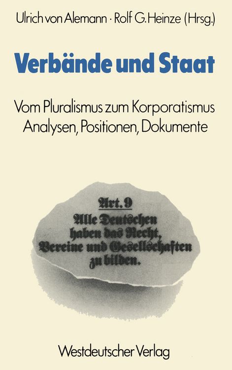 Produktbild: Verb&auml;nde und Staat