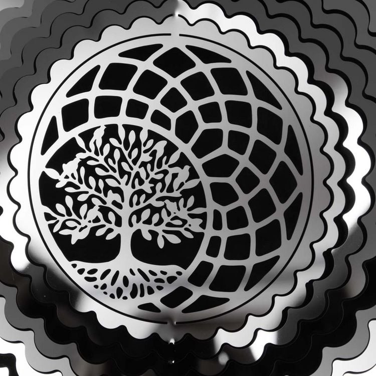 Produktbild: Kinetic Art: Metal Hanging Wind Spinner: 3D Tree Of Life