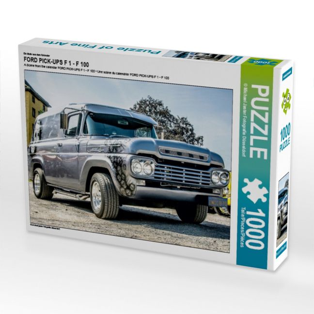 Produktbild: CALVENDO Puzzle Ein Motiv aus dem Kalender FORD PICK-UPS F 1 - F 100 | 1000 Teile Lege-Gr&ouml;&szlig;e 64x48cm Foto-Puzzle f&uuml;r gl&uuml;ckliche Stunden