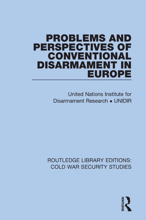 Produktbild: Problems and Perspectives of Conventional Disarmament in Europe