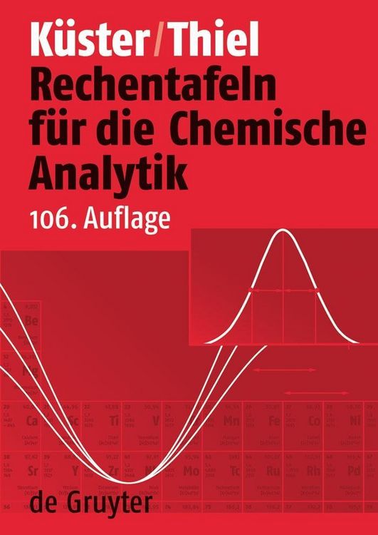 Produktbild: Rechentafeln f&uuml;r die Chemische Analytik