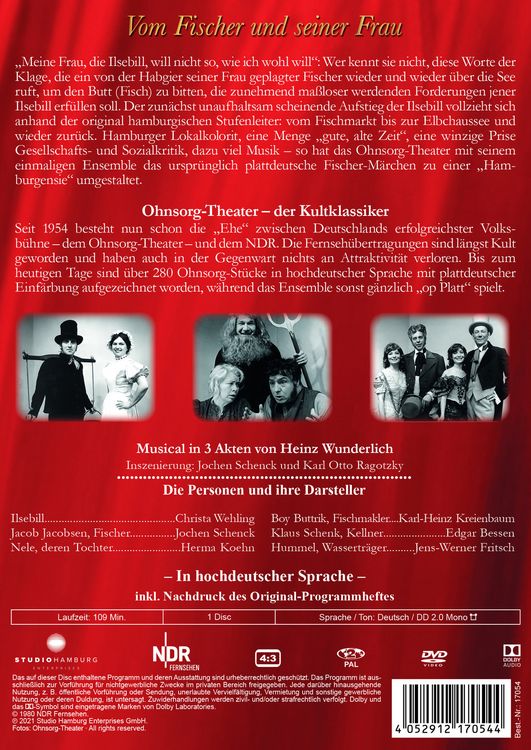 Produktbild: Ohnsorg-Theater Klassiker: Vom Fischer und seiner Frau