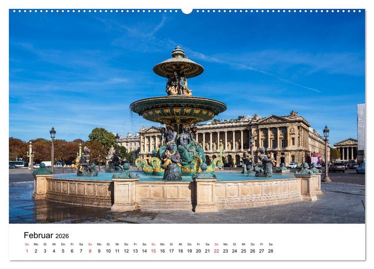 Produktbild: Unterwegs in der franz&ouml;sischen Hauptstadt Paris (Wandkalender 2026 DIN A2 quer), CALVENDO Monatskalender