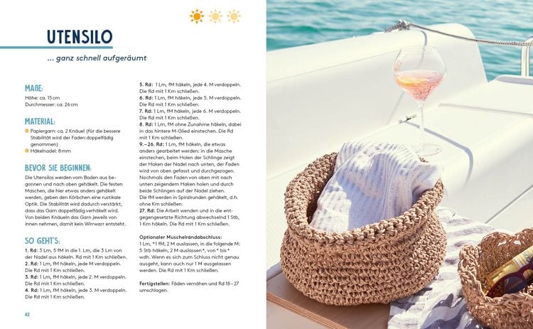 Produktbild: Hej. Mit Bast-Garn h&auml;keln super easy