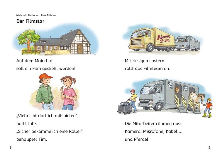 Produktbild: Die sch&ouml;nsten Lesel&ouml;wen-Geschichten zum Lesenlernen - Ponys und Pferde