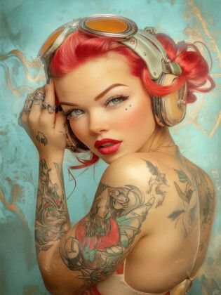 Produktbild: CALVENDO Puzzle Sexy pin-up Girls | 1000 Teile Lege-Gr&ouml;&szlig;e 64x48cm Foto-Puzzle f&uuml;r gl&uuml;ckliche Stunden