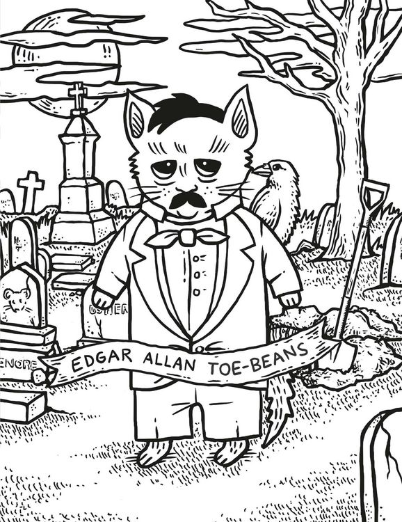 Produktbild: Literary Cats Coloring Book