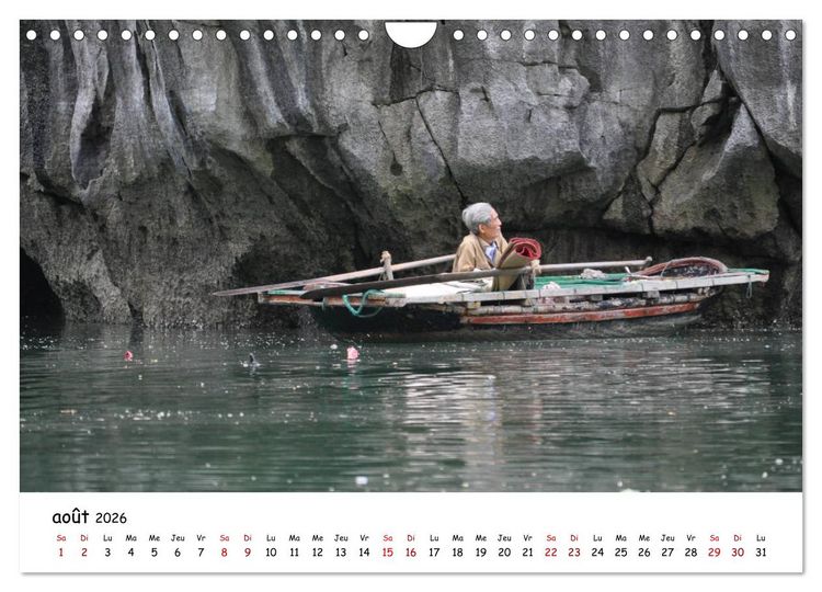 Produktbild: Vietnam du Nord au Sud (Calendrier mural 2026 DIN A4 vertical), CALVENDO calendrier mensuel