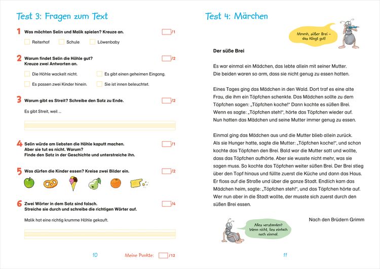 Produktbild: Fit f&uuml;r Lesetests 2. Klasse. Mein Testheft