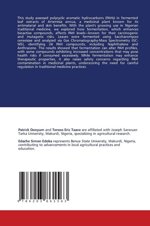 Produktbild: The Impact of Fermentation on PAHs Levels in Artemisia Annua Extracts