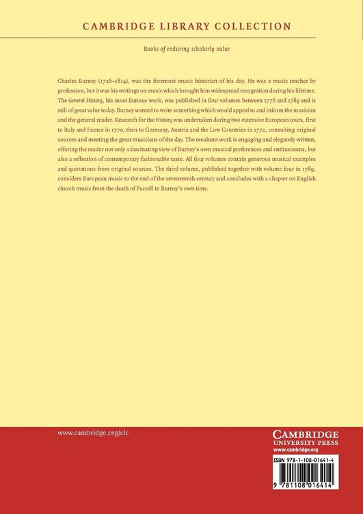 Produktbild: A General History of Music