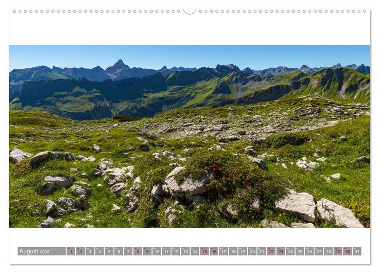 Produktbild: Oberallg&auml;u Panorama (hochwertiger Premium Wandkalender 2026 DIN A2 quer), Kunstdruck in Hochglanz
