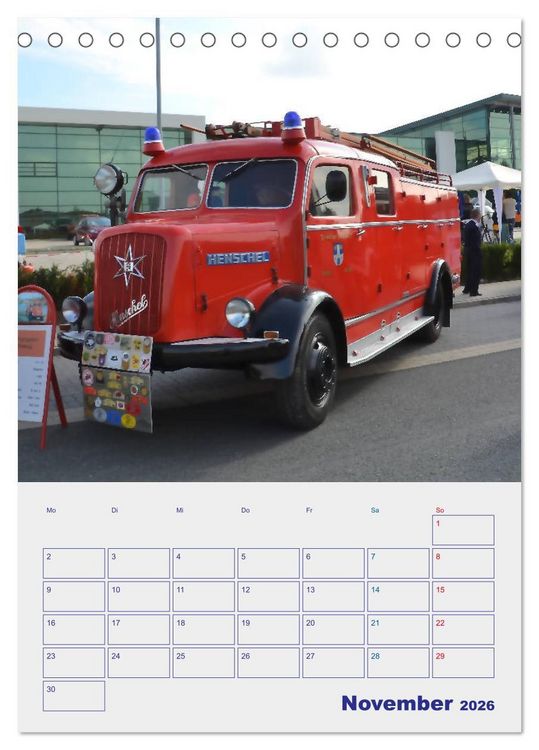 Produktbild: FEUERWEHR-Legende (Tischkalender 2026 DIN A5 hoch), CALVENDO Monatskalender