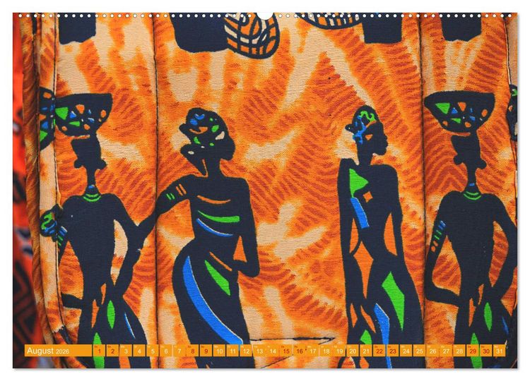 Produktbild: Farbenfrohes Afrika (Wandkalender 2026 DIN A2 quer), CALVENDO Monatskalender