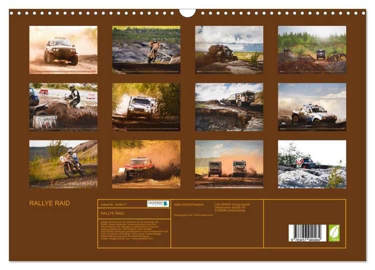 Produktbild: RALLYE RAID (Wandkalender 2026 DIN A3 quer), CALVENDO Monatskalender