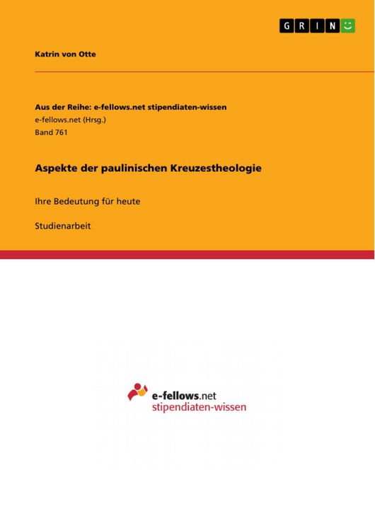 Produktbild: Aspekte der paulinischen Kreuzestheologie