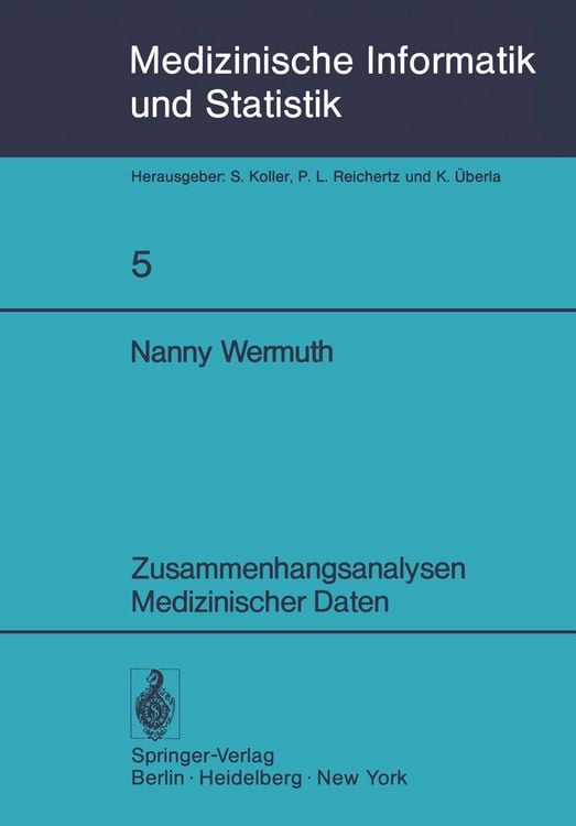 Produktbild: Zusammenhangsanalysen Medizinischer Daten