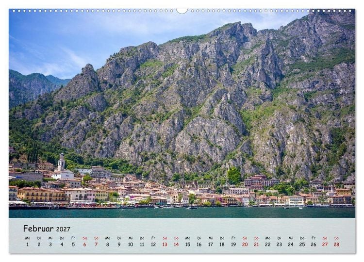 Produktbild: Limone sul Garda - Traumhaftes St&auml;dtchen am Gardasee (hochwertiger Premium Wandkalender 2027 DIN A2 quer), Kunstdruck in Hochglanz