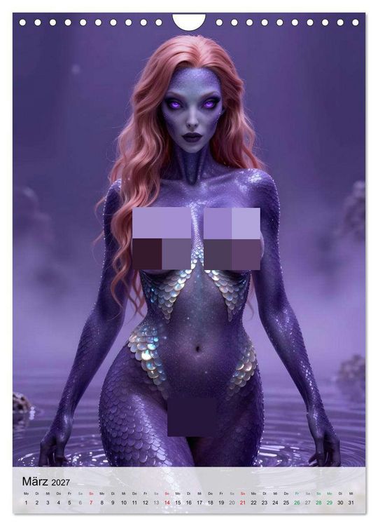 Produktbild: Alien Engel (Wandkalender 2027 DIN A4 hoch), CALVENDO Monatskalender