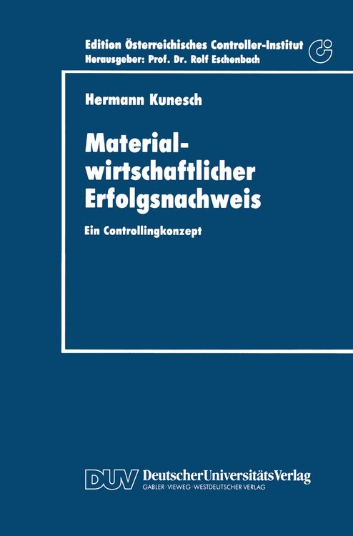 Produktbild: Materialwirtschaftlicher Erfolgsnachweis