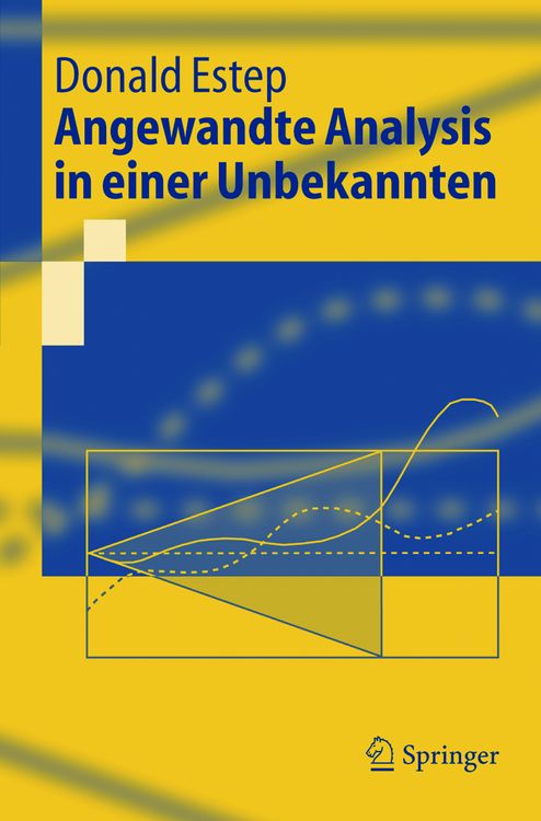 Produktbild: Angewandte Analysis in einer Unbekannten