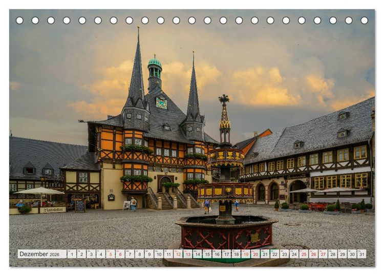 Produktbild: Wernigerode Impressionen (Tischkalender 2026 DIN A5 quer), CALVENDO Monatskalender