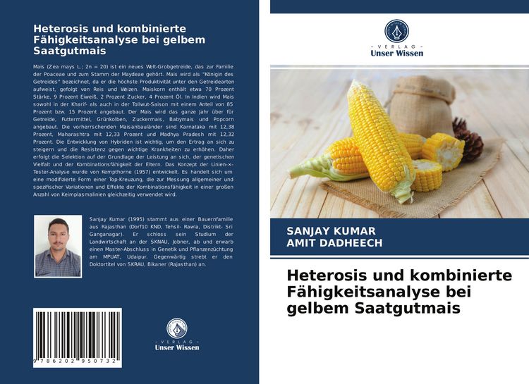 Produktbild: Heterosis und kombinierte F&auml;higkeitsanalyse bei gelbem Saatgutmais