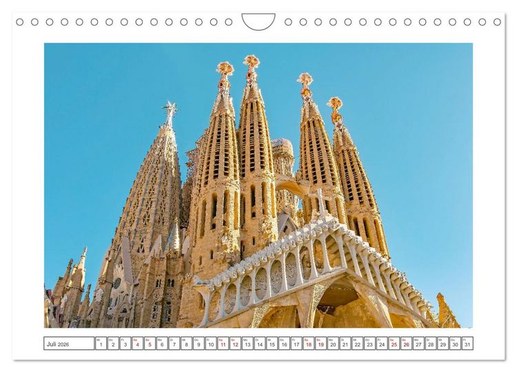 Produktbild: Barcelona - ein Traumreiseziel (Wandkalender 2026 DIN A4 quer), CALVENDO Monatskalender