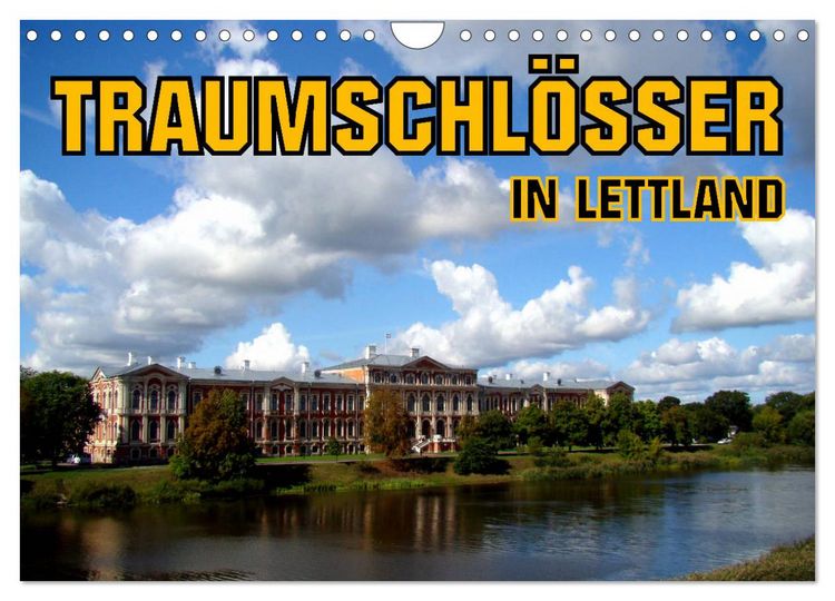 Produktbild: Traumschl&ouml;sser in Lettland (Wandkalender 2026 DIN A4 quer), CALVENDO Monatskalender
