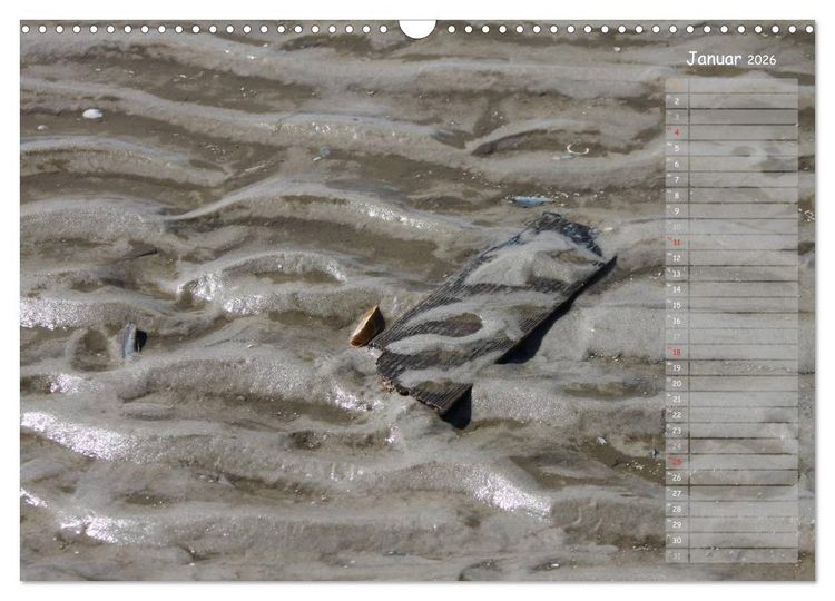 Produktbild: Strandspaziergang / Geburtstagskalender (Wandkalender 2026 DIN A3 quer), CALVENDO Monatskalender