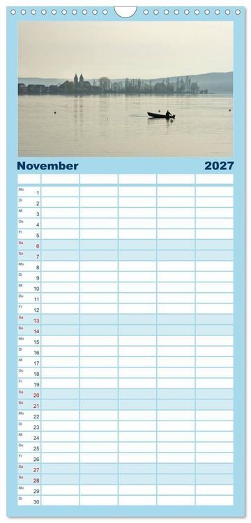 Produktbild: Familienplaner 2027 - Ein Jahr am BODENSEE mit 5 Spalten (Wandkalender, 21 x 45 cm) CALVENDO